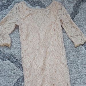 Cream lace dress